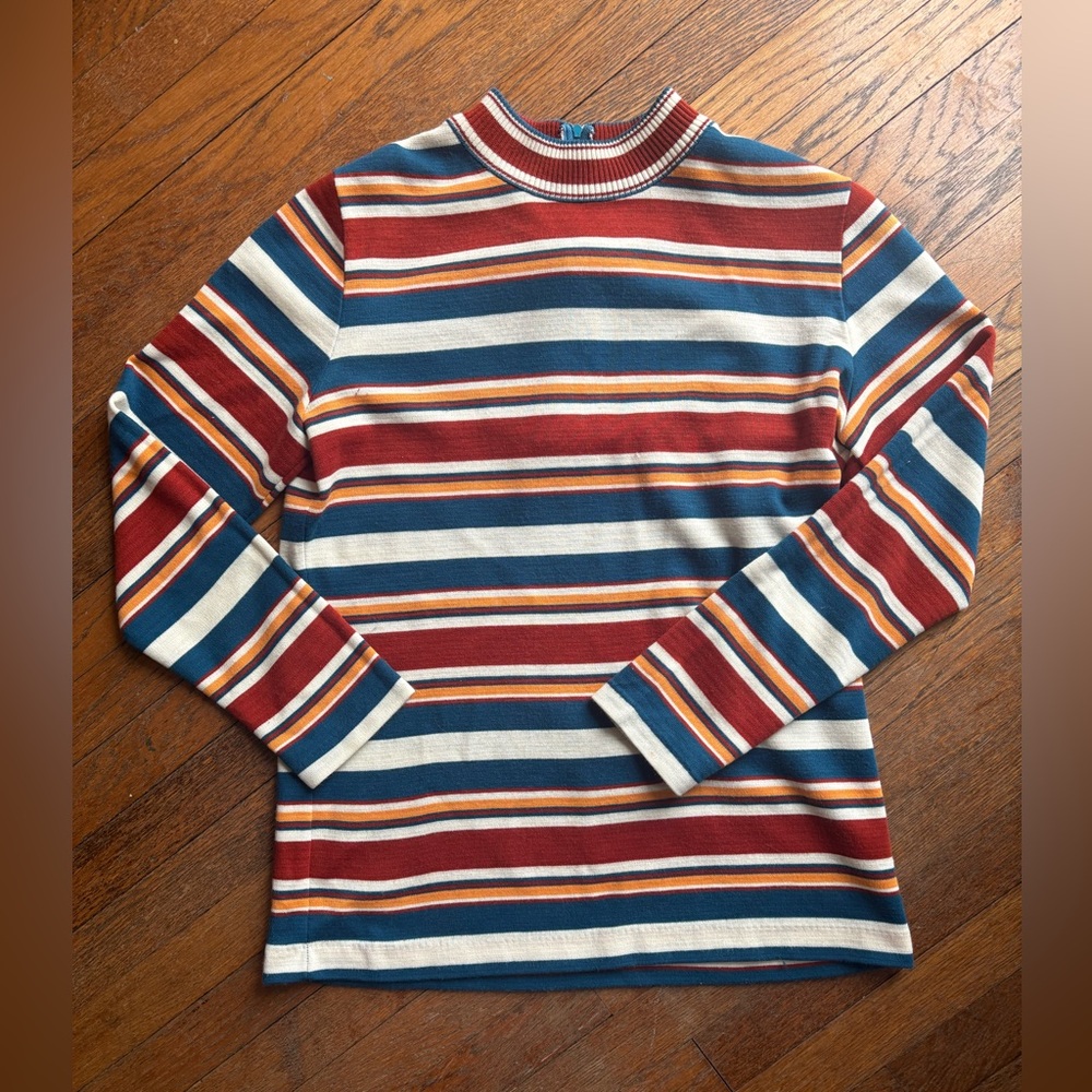 VTG Striped Long Sleeve Top - Multicolor size Medium